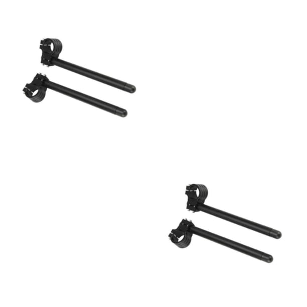 Sidaley Manillar de empuñadura con clip de horquilla CNC universal para motocicleta Negro 31 mm 2piezas