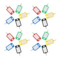 thumbnail image 3 of CIMAXIC 50pcs Colorful Key Chain with Label Window Plastic Number Tag Classified Tags,1.93"X1.02"X0.16", 3 of 5