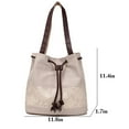 thumbnail image 3 of Sac à Bandoulière pour Femmes Mode Rétro Sac Fourre-Tout en Toile Sac à Bandoulière pour Magasinage, 3 of 10