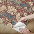 thumbnail image 4 of Morris & Co. Strawberry Thief Madder Peel and Stick Wallpaper, 4 of 4