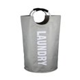 thumbnail image 1 of Bolsa de tela para lavandería, grande, de tela Oxford, para ropa sucia, plegable, de aluminio, con aro, para guardar juguetes y ropa sucia, 1 of 4