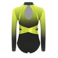 thumbnail image 5 of Doomiva Rhinestone Leotard for Girls Gymnastics Ballet Dance One Piece Shiny Long Sleeve Bodysuit Activewear Yellow 8, 5 of 6