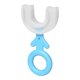 thumbnail image 1 of Wmkox8yii Cepillo de dientes en forma de U de mano para niños con cabezal de cepillo de silicona 360 ° Diseño de limpieza bucal para niños pequeños Cabezal de cepillo de silicona suave de grado alime Wmkox8yii FJKAFA142, 1 of 1