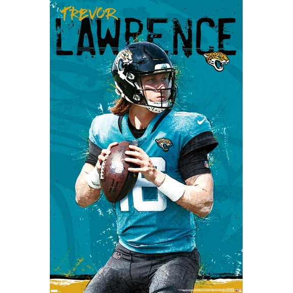 NFL Jacksonville Jaguars - Trevor Lawrence 21 Wall Poster, 22.375" x 34"