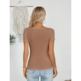 thumbnail image 6 of VICHVVY Womens Fashion Fall Clothes One Piece Cutout Tops Long Sleeve Ribbed Slim Fitted Shirts Tee Tshirts, 6 of 8