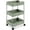 Sage, variant on Best Choice Products 3-Tier Water Hyacinth Rolling Nursery Caddy w/ Wheels, Utility Cart, Storage Organization - Chestnut