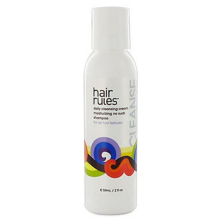 Hair Rules Daily Cleansing Cream Moisture-Rich No-Suds Shampoo, 2 fl. oz. - Walmart.com