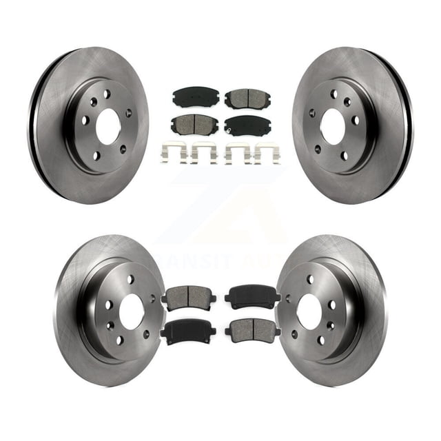 Transit Auto Front Rear Disc Brake Rotors and Semi-Metallic Pads Kit for Car Chevrolet Malibu Limited K8S-100840