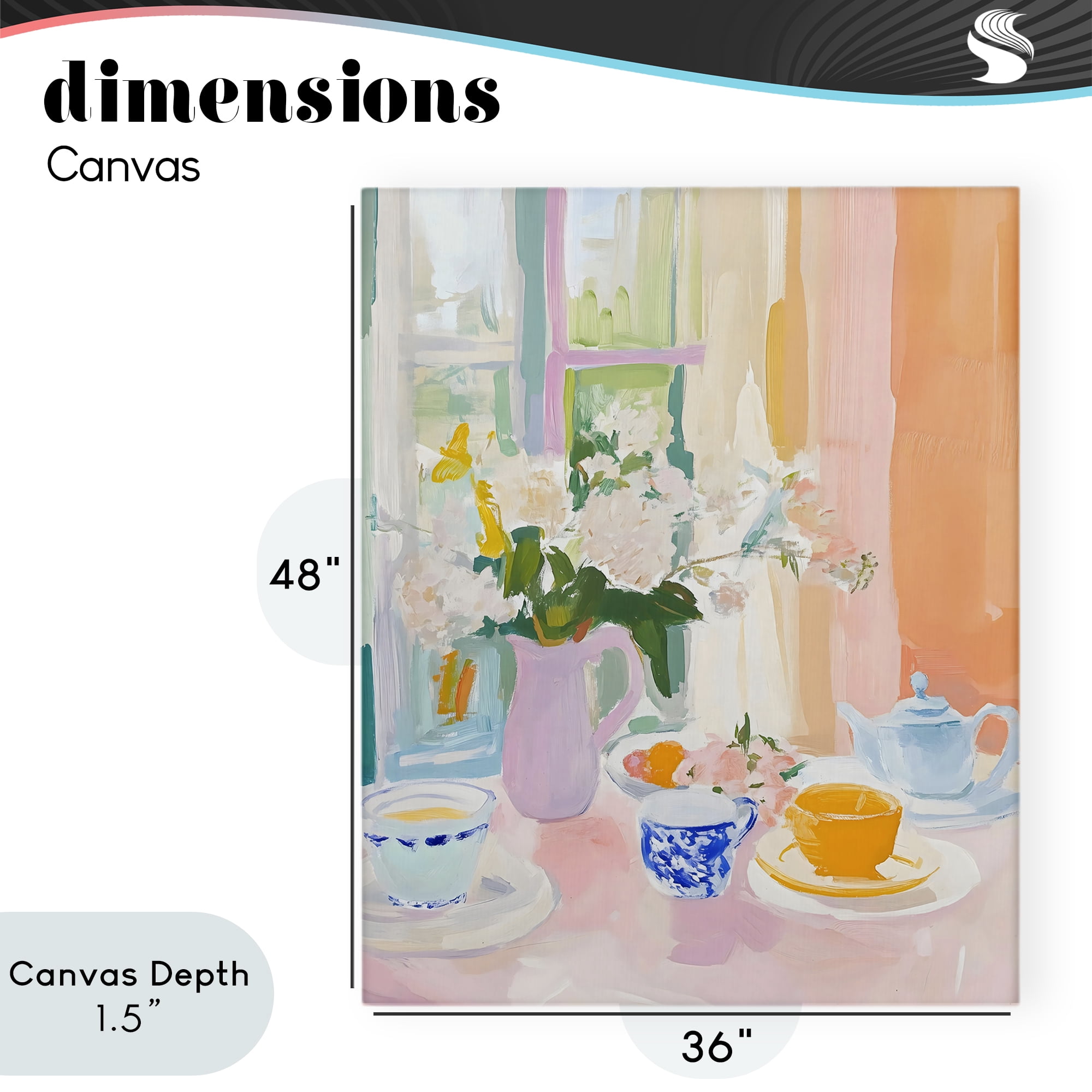 Stupell Industries Breakfast Still Life Abstraction Canvas Wall Art, design by The Prints Vibe