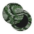 thumbnail image 2 of Bingfone14 Inch Padded Round Bar Stool Cover Cushion With Elastic Fabric Round Chair Seat - Green Snakeskin, 2 of 7