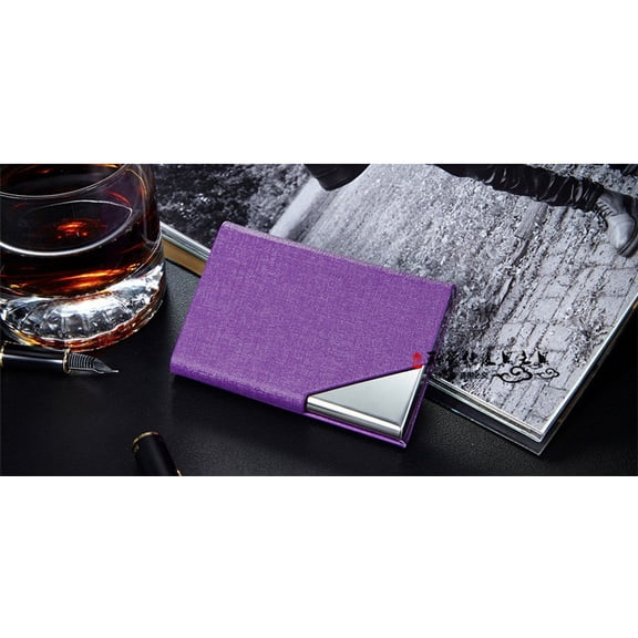 Metal Card Case Index Card Container Flash Card Organizer Business Holder Case