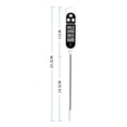 thumbnail image 3 of CUITING Water Thermometer Electronic Display Digital Water Thermometer for Liquid Intuitive Reading Instant Read Thermometer White, 3 of 5