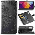 thumbnail image 2 of Dteck Magnetic Shock-Proof Premium PU leather wallet Case with Kickstand and Flip Cover For Samsung Galaxy A50 (6.4 inch), Black, 2 of 3