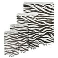 thumbnail image 5 of 20 Qty 6" x 9" Decorative Flat Paper Gift Bags - Zebra Pattern on White Kraft Bags - for Sales/Treats/Parties Cookies/Gifts - N'icePackaging, 5 of 8