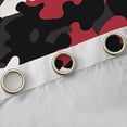 thumbnail image 4 of jejeloiu Vintage Camo Pattern Blackout Curtains Set of 2 (52x84 Each),Camouflage Hunting Window Curtains,Red Black White Curtains and Drapes For Boys Kids,Luxury Bedroom Decor, 4 of 6