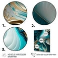 thumbnail image 3 of Designart Abstract Geode Turquoise II Canvas Wall Art, 3 of 5