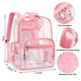 thumbnail image 4 of Mochila Fuyicat Heavy Duty, PVC transparente, rosa, 4 of 5