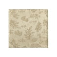 thumbnail image 2 of Elrene Home Fashions Elegant Woven Leaves Jacquard Damask Napkin, Set of 8, Taupe, 17" x 17", 2 of 5