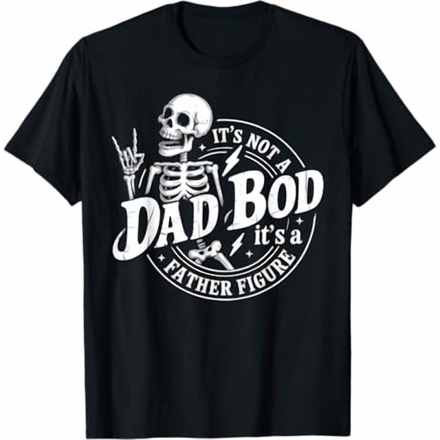 Camiseta "No es un cuerpo de papá, es una figura paterna", camiseta "Dad Bod", camiseta "Figura paterna", camiseta "Paternidad", camiseta divertida de papá, camiseta divertida de esqueleto, camiseta v
