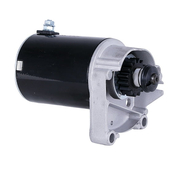 New Starter Motor Compatible With Briggs & Stratton 14 16 18 Hp Starter 497596 V Twin With Free Gear By Part Numbers 393017 AM38984 394674 394808 435307 497596 497956 AM39287