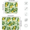 thumbnail image 3 of Colorful Lemons Style Dish Drying Mat 16 x 18 Inch Dish Mat Drainer Dish Drying Pad Absorbent, 3 of 6