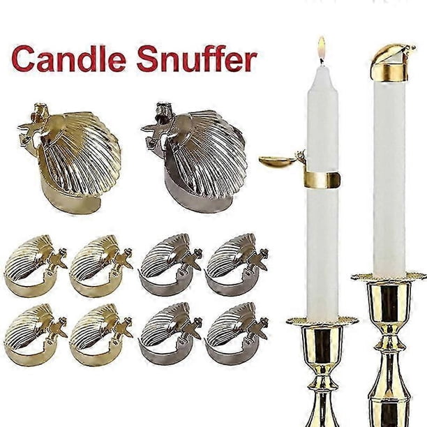 Automatic Candle Snuffer Fire Extinguisher Gold Silver Candle Flame Safely Wick Flame Extinguishing Clip Accessories