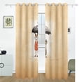 thumbnail image 2 of Cats Umbrella Black Out Curtains 72 Inch Length Curtains for Sliding Glass Doors Bedroom Living Room 2 Pack, 2 of 6