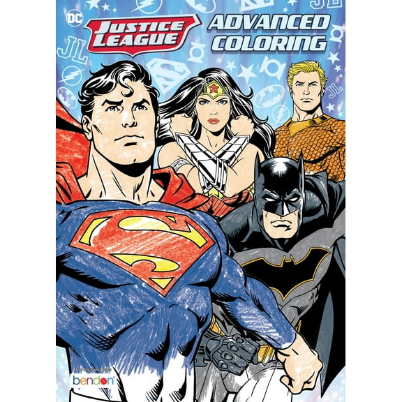 DC Justice League Advanced Coloring Book, 40 Pages, Paperback