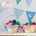 thumbnail image 5 of Joyfy 4 Pcs Easter Baskets with 4 Colors Grass Paper Shreds, Easter Woven Basket with Handles for Kids, (9" X 8") Easter Baskets for Easter Egg Hunt, Filling with Party Favors, 5 of 8