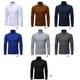 thumbnail image 2 of Ropa interior térmica Jumpingount para hombre Cuello alto Manga larga Color sólido, 2 of 6