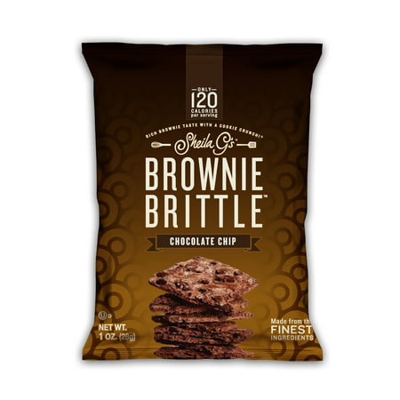 Sheila G's Brownie Brittle Chocolate Chip Cookie Snack Thins, 6/1oz (Best Brownie Brittle Recipe)