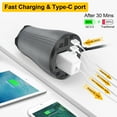 thumbnail image 5 of Tesla Power Inverter 150W DC 14V to 110V AC Power Converter for Model 3 Model Y Model S Model X with Cigarette Lighter Outlet Type C Dual USB Ports Quick Charge Led Display, 5 of 8