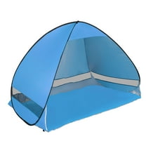 Unique Bargains Automatic Beach Sun Shade Tent Portable Shade Canopy 2-3 Person Blue