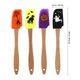 thumbnail image 2 of Espátula de silicona con mango de madera para Halloween, espátula para crema, utensilio para hornear, suministros de cocina, utensilio para panadería casera, 4 Uds., 2 of 8