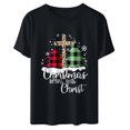 thumbnail image 4 of Jsaierl Christmas Begins with Christ T Shirts for Women Funny Graphic Crewneck Shirts Short Sleeve Holiday Tee Xmas Gift Tops, 4 of 8