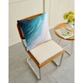 thumbnail image 4 of Waterproof Outdoor Throw Pillows with Inserts 16"x16", Blue Ocean Soft Decorative Pillowcases for Couch Bedroom, Summer Ombre Beach Waves Coastal Pillow Covers for Sofa Living Room, 4 of 8