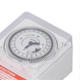 thumbnail image 3 of Mechanical Time Switch 24 Hour Cycle 15 Minute Interval Clock Type Accurate Industrial Timer Timing Switch AC220V, 3 of 5