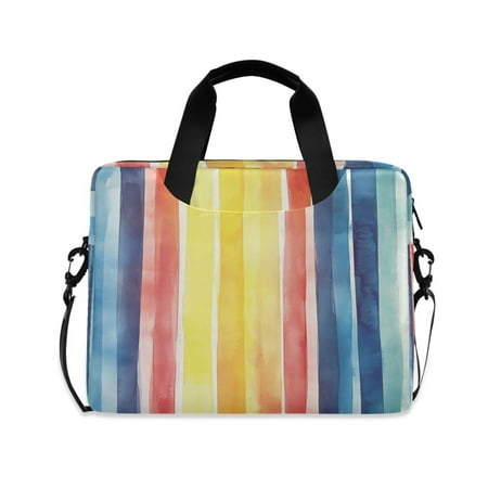 Laptop Bag Laptop Briefcase 15.7 x 3 x 11.8 Inches Laptop Bag Briefcases Laptop Storage Travel Laptop Bag Work Laptop Bag Watercolor Stripe