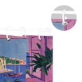 thumbnail image 5 of Yayeee Shower Curtain with Hooks 72"x72" Waterproof Fabric Bathroom Hanging Decor, Purple Window Scene, 5 of 5