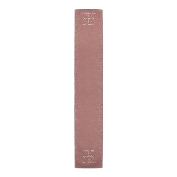 Creative Products It's the Most Wonderful Time of the Year Red 16 x 72 Cotton Twill Table Runner