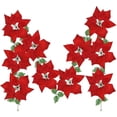thumbnail image 3 of Guirnalda navideña, decoración navideña, guirnalda navideña con hojas de acebo, para Navidad, fiesta, vacaciones, puerta de entrada, corona, decoración, 3 of 8