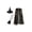 #4, variant on choiix Halloween Witch Cape and Hat Set with Tie Front Cloak and Broomstick Printed Cape and Hat Costume Outfit with 3 Piece Accessories Cosplay Dress and Party Outfit