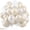 Double Stuffed White, variant on 60 Pcs 12 Inch Double Stuffed Red, Matte Black & White Balloons with Metallic Silver Balloons, for Halloween, Vampire, Prom, New Year, Race Car and Poker Card Themed Party Decorations