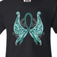thumbnail image 4 of Inktastic Ovarian Cancer Awareness with Butterfly Ribbon Words Youth T-Shirt, 4 of 5