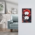 thumbnail image 5 of Fotbe Artistic Dewdrop Rose Print Duplex Receptacle Wall Plate, 1-Gang 5.0" x3.0" Wall Outlet Covers, Dual Outlet Faceplates Covers, Color-matched Screws Included-Style S, 5 of 6