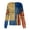 Blue, variant on Women's Casual Fashion Long-Sleeve Stand-Up Collar Single-Button Independence Day Print Workwear Jacket Multicolor 2XL