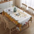 thumbnail image 2 of Thanksgiving Day Table Cover Wrinkle Resistant Washable Tablecolths Table Covers Happy Fall Pumpkin Table Cover for Party Picnic Dinner Decor Rectangle,60x84inch, 2 of 5