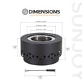 thumbnail image 2 of Sunjoy Smokeless Fire Pit  28 In, Outdoor Portable Wood Burning Fireplace with Removable Ash Pan,  , Black, 2 of 10