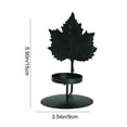 thumbnail image 3 of AuroraX Iron Candle Holder Decor,Fall Black Decorations,Decorative Leaf-Shaped Tray Candle Holder,Xmas Table Centerpiece Home Dining Room Decor, 3 of 6