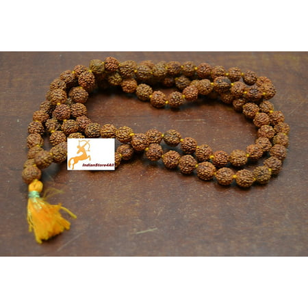 Rudraksha Rudraksh Japa Mala Rosary 108 + 1 Prayer Beads 8mm, Rudraksha Japa Mala Rosary Prayer By (Best Rudraksha Mala For Japa)